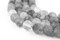 The Bead Chest Matte Round Cloudy Quartz Beads (8mm): Organic Gemstone Round Spherical Energy Stone Healing Power Crystal for Jewelry Bracelet Mala Necklace Making